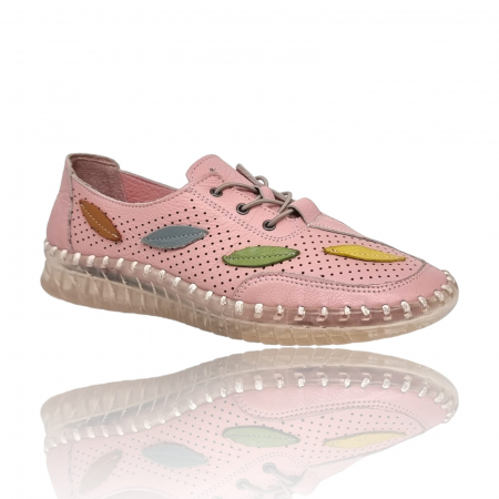 Pantofi Eleganti Pentru Femei - Pantofi Damă Casual Confort Din Piele Fdt 5112