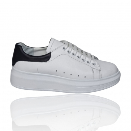 Femei - Pantofi Damă Casual Confort Din Piele Naturală Albă 5021