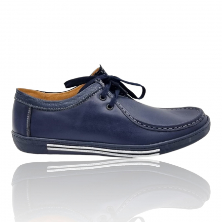 Femei - Pantofi Damă Casual Confort Din Piele Naturală Blue 5022