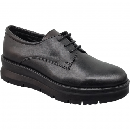Pantofi Eleganti Pentru Femei - Pantofi Damă Casual Confort Din Piele Naturală Neagră 5046