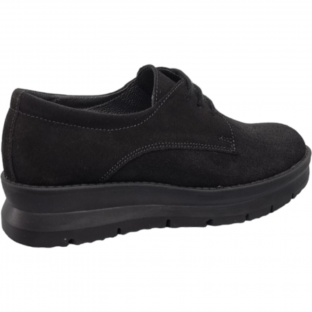 Pantofi Damă Casual Din Piele Naturală Neagră 5047 [3]