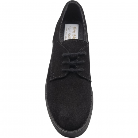 Pantofi Damă Casual Din Piele Naturală Neagră 5047 [4]