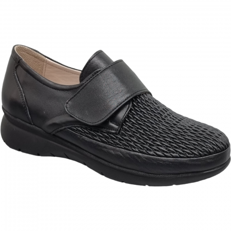 Pantofi Eleganti Pentru Femei - Pantofi Damă Casual Confort Din Piele Naturală Neagră 5050