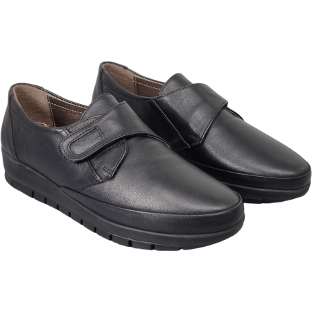 Pantofi Damă Casual Confort Din Piele Naturală Neagră 5087 [3]
