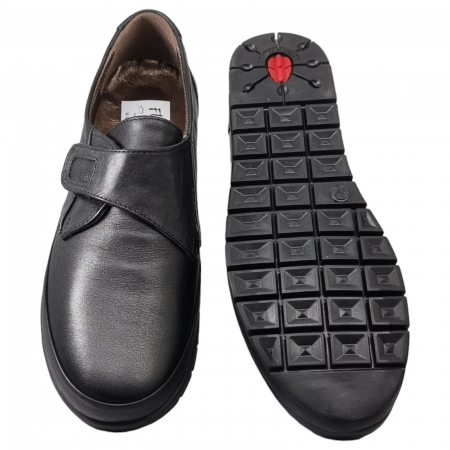 Pantofi Damă Casual Confort Din Piele Naturală Neagră 5087 [1]
