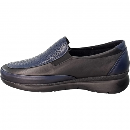 Pantofi Damă Casual Confort Din Piele Naturală Neagră 5088 [3]