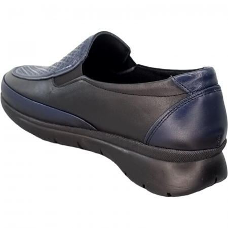 Pantofi Damă Casual Confort Din Piele Naturală Neagră 5088 [2]