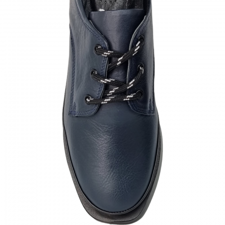 Pantofi Damă Casual Confort Din Piele Naturală Blue 5068 [2]