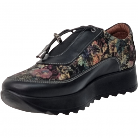 Pantofi Damă Casual Confort Din Piele Naturală Neagră 5079 [5]