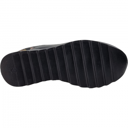 Pantofi Damă Casual Confort Din Piele Naturală Neagră 5079 [6]
