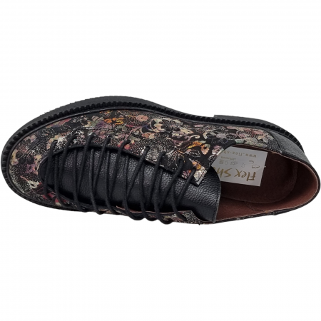 Pantofi Damă Casual Confort Din Piele Naturală Neagră 5080 [4]