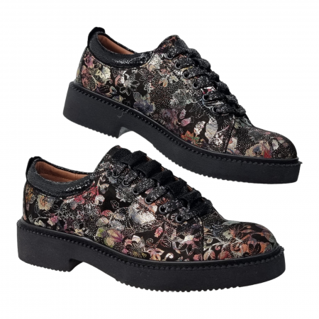 Pantofi Damă Casual Confort Din Piele Naturală Neagră 5085 [1]