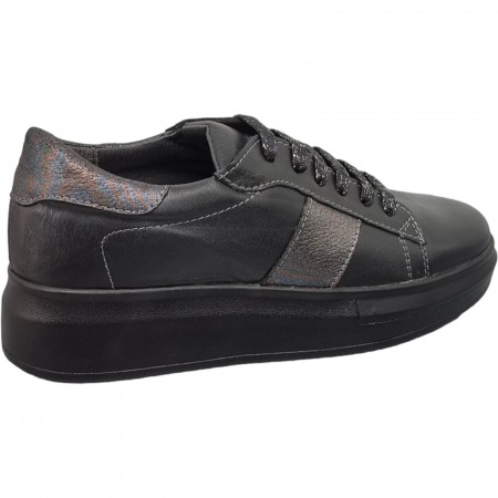 Pantofi Eleganti Pentru Femei - Pantofi Damă Casual Confort Din Piele Naturală Neagră 5013