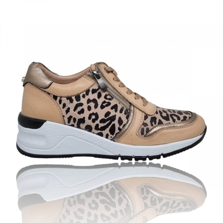 Femei - Pantofi Damă Casual Confort Din Piele Naturală Leop 5043