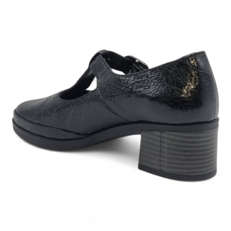 Pantofi Damă Casual Confort Din Piele Naturală Neagră 25440 [1]