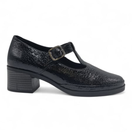 Pantofi Casual Pentru Femei - Pantofi Damă Casual Confort Din Piele Naturală Neagră 25440