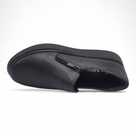 Pantofi Damă Casual Confort Din Piele Naturală Neagră 25441 [5]