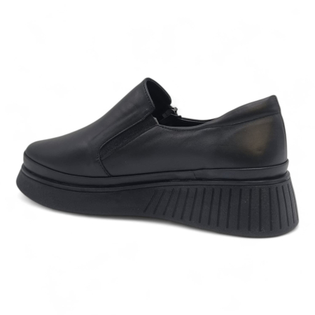 Pantofi Damă Casual Confort Din Piele Naturală Neagră 25441 [4]
