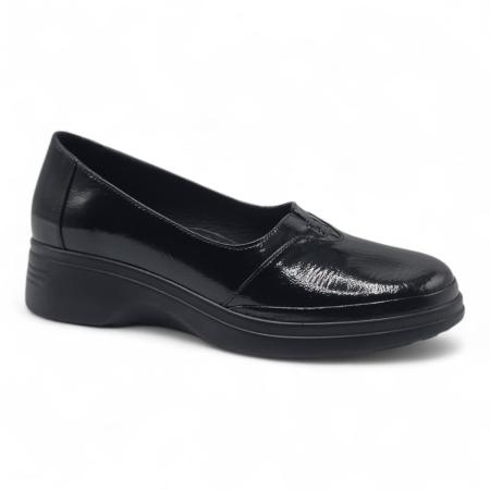 Pantofi Damă Casual Confort Din Piele Naturală Neagră 25444 [2]