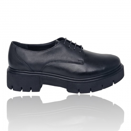 Pantofi Eleganti Pentru Femei - Pantofi Damă Casual Confort Din Piele Naturală Neagră 5071