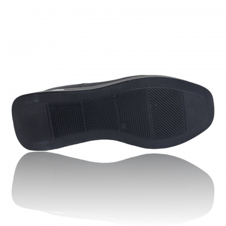 Pantofi Damă Casual Confort Din Piele Naturală Perforată Neagră 5109 [5]