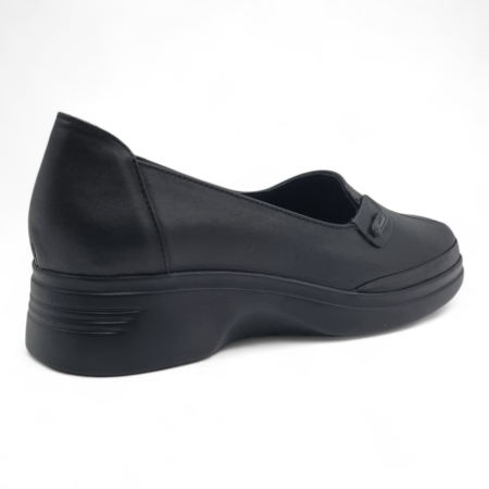Pantofi Damă Casual Confort Din Piele Naturală Neagră 25439 [3]