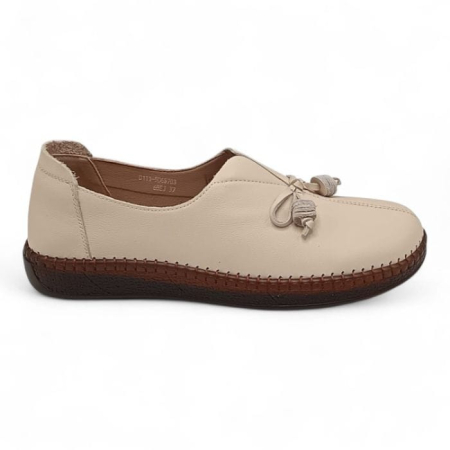 Femei - Pantofi Damă Casual Confort Din Piele Naturală Vizon 25458