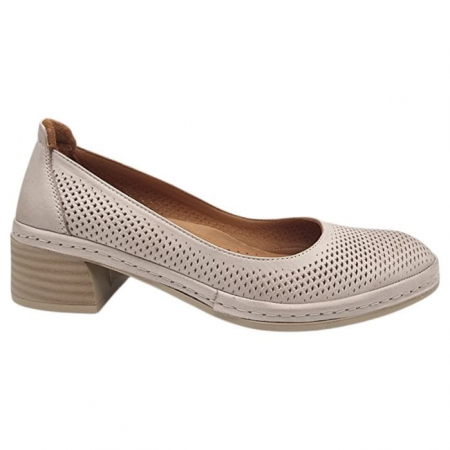 Pantofi Damă Casual Confort Din Piele Naturală Vizon 5288 [0]