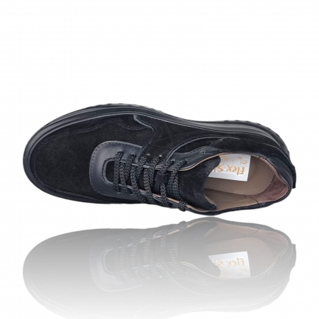 Pantofi Damă Casual Confort Din Piele Neagră 5133 [6]