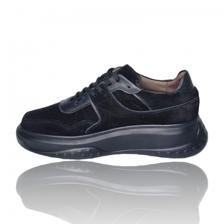 Pantofi Damă Casual Confort Din Piele Neagră 5133 [1]