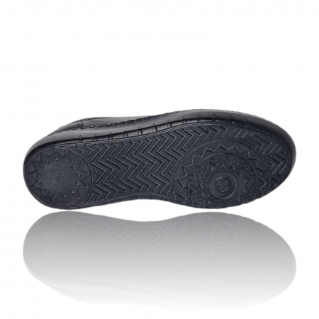 Pantofi Damă Casual Confort Din Piele Neagră 5134 [6]
