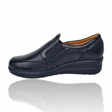 Pantofi Damă Casual Confort Din Piele Neagră 5147 [1]