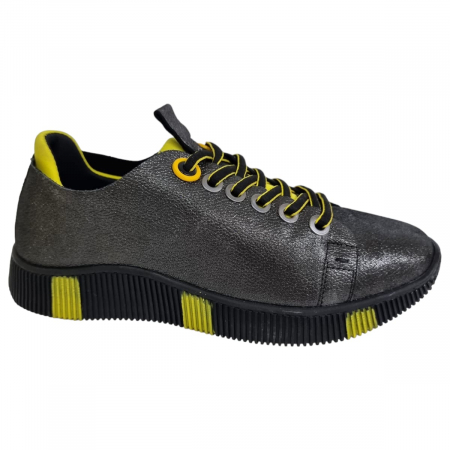 Femei - Pantofi Damă Casual Confort Din Piele Negru 5122