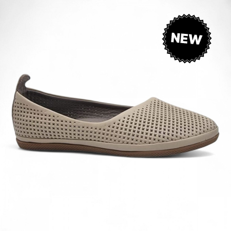 Pantofi Perforati Pentru Femei - Pantofi Damă Casual Din Piele Naturală 4023