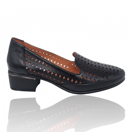 Femei - Pantofi Damă Casual Din Piele Naturală Negru 4004