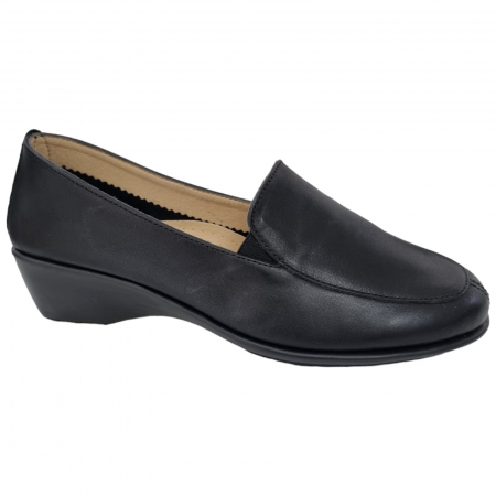 Pantofi Eleganti Pentru Femei - Pantofi Damă Casual Din Piele Naturală Neagră 3152