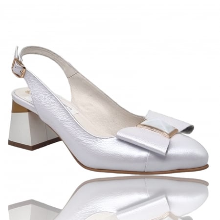 Sandale Elegante Pentru Femei - Pantofi Damă Eleganți Din Piele Naturală 15028