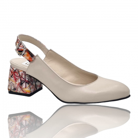 Sandale Elegante Pentru Femei - Pantofi Damă Eleganți Din Piele Naturală 15086