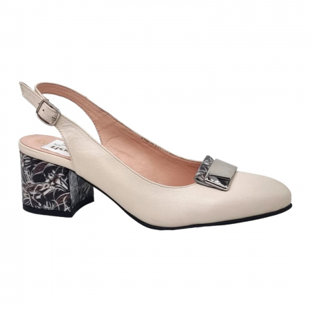 Sandale Elegante Pentru Femei - Pantofi Damă Eleganți Din Piele Naturală 16006