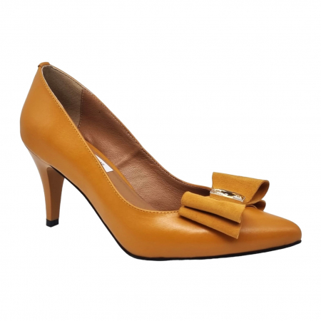 Pantofi cu Toc - Pantofi Damă Eleganți Din Piele Naturală 16008