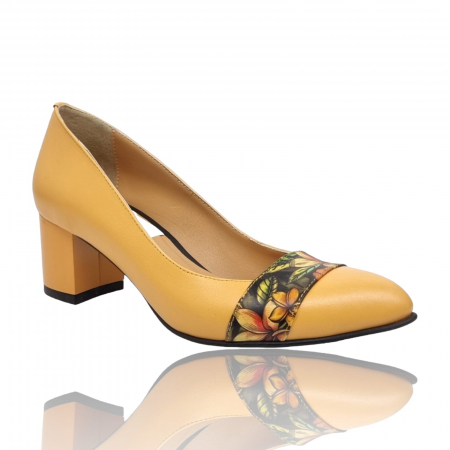 Pantofi cu Toc - Pantofi Damă Eleganți Din Piele Naturală 16017
