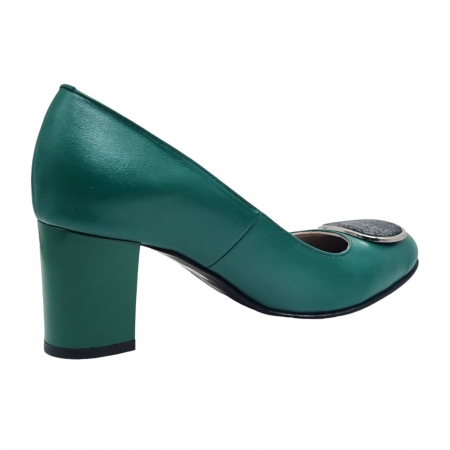 Pantofi Damă Eleganți Din Piele Naturală Verde 16021 [1]
