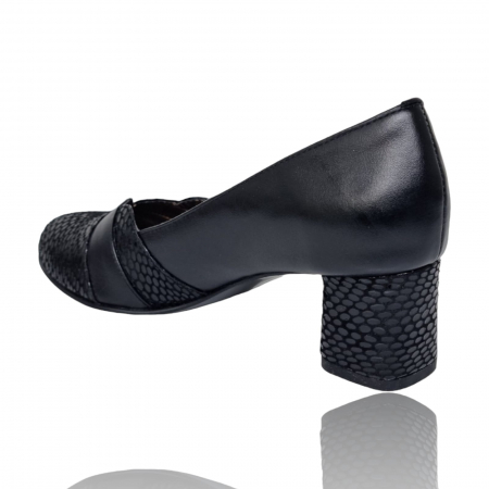 Pantofi Damă Eleganți Din Piele Naturală Neagră 16029 [2]