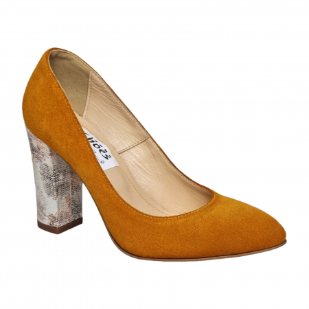 Pantofi cu Toc - Pantofi Damă Eleganți Din Piele Naturală 16034