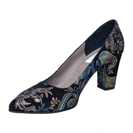 Pantofi Damă Eleganți Din Piele Naturală Neagră Regală 16037 [2]