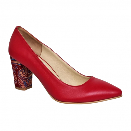 Pantofi cu Toc - Pantofi Damă Eleganți Din Piele Naturală 16038