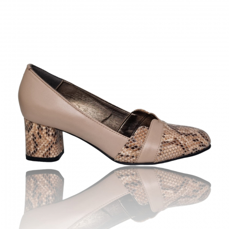 Pantofi Damă Eleganți Din Piele Naturală Nude Cr 16041 [1]