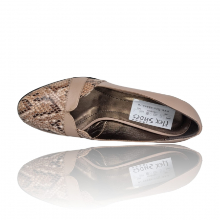 Pantofi Damă Eleganți Din Piele Naturală Nude Cr 16041 [3]