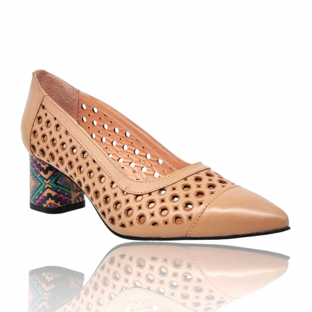 Pantofi cu Toc - Pantofi Damă Eleganți Din Piele Naturală 16054