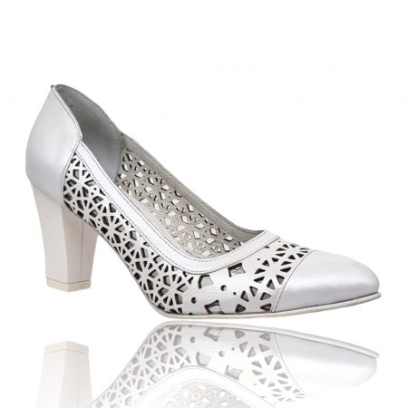 Pantofi cu Toc - Pantofi Damă Eleganți Din Piele Naturală 16074